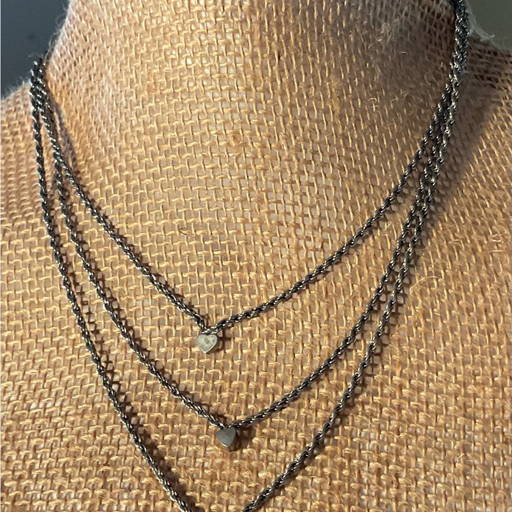 Elegant Multi-Layered Black Necklace